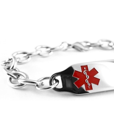 Pre-Engraved & Customized Stroke Patient Medical ID Bracelet Wallet Card Incld Red Symbol $37.01 Identification