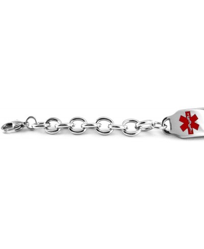 Pre-Engraved & Customized Stroke Patient Medical ID Bracelet Wallet Card Incld Red Symbol $37.01 Identification