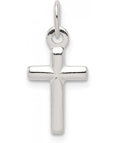 Sterling Silver Religious Cross Charm Pendant $13.88 Pendants & Coins