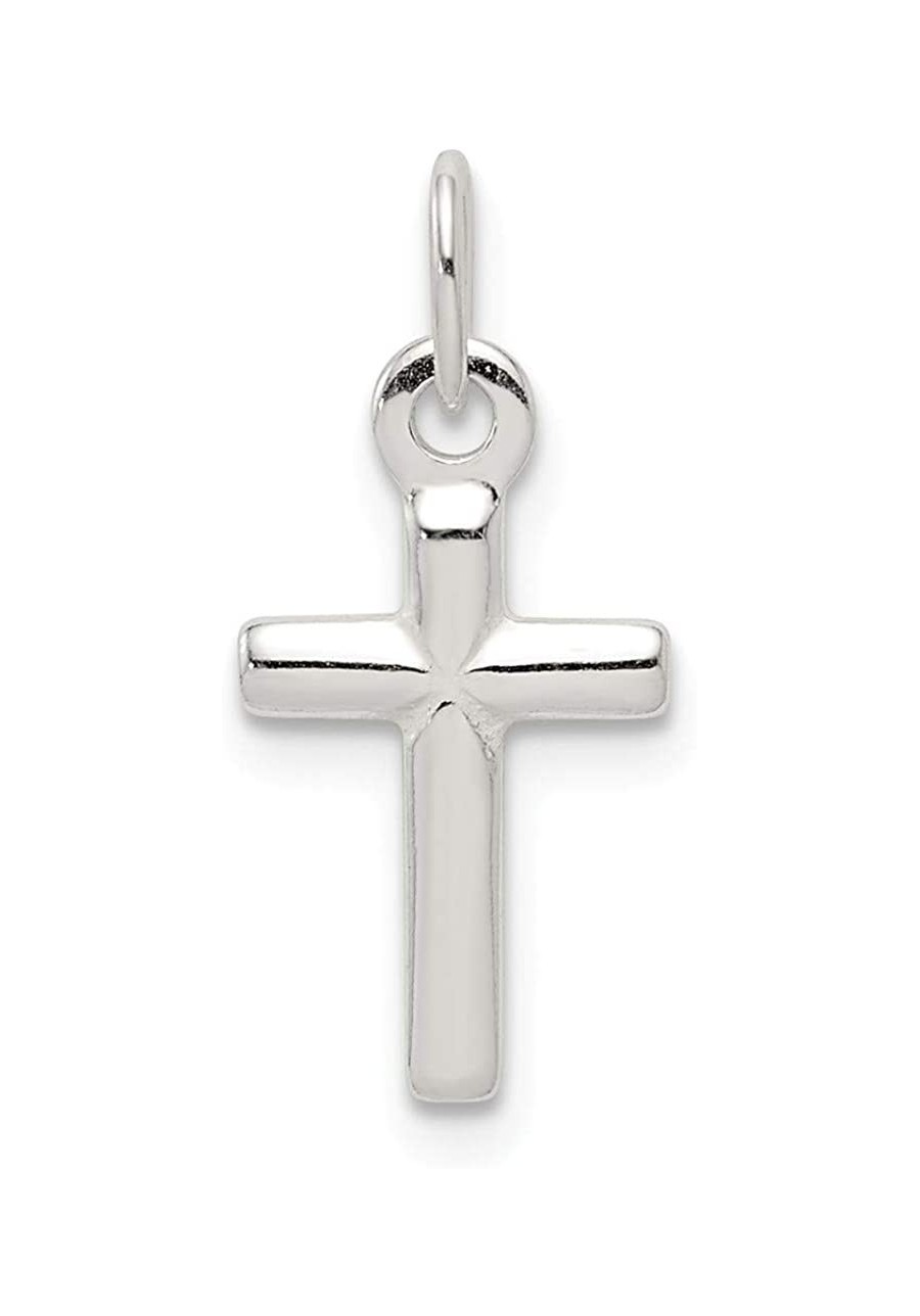 Sterling Silver Religious Cross Charm Pendant $13.88 Pendants & Coins