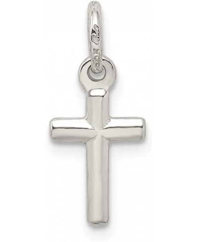 Sterling Silver Religious Cross Charm Pendant $13.88 Pendants & Coins