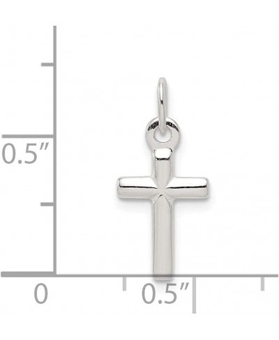 Sterling Silver Religious Cross Charm Pendant $13.88 Pendants & Coins