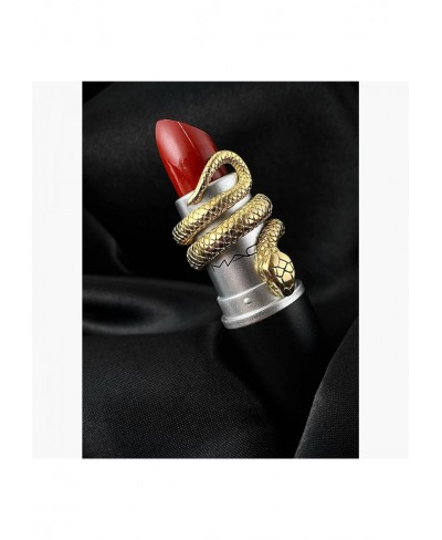 Statement Snake Shape Finger Ring Stainless Steel 18K Gold Plated Punk Rings for Women Men Size 6/7/8 $15.25 Statement