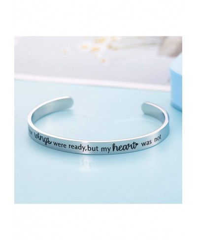 Memorial Bracelets Your Wings were Ready But My Heart was Not Pet Dog Cat Remembrance Gifts Memorial Gifts for Loss of Mother...