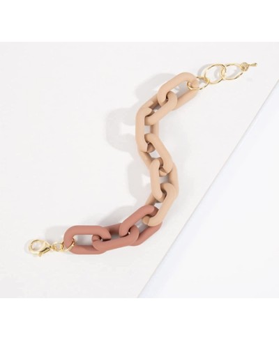 Acrylic Color Bracelet Resin Bracelet Exaggerated Chain Bracelet for Women Girls $9.11 Link