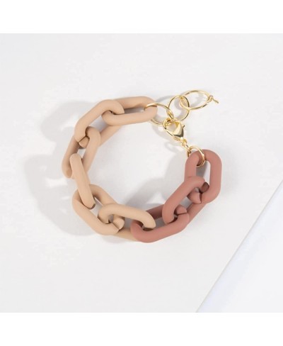 Acrylic Color Bracelet Resin Bracelet Exaggerated Chain Bracelet for Women Girls $9.11 Link