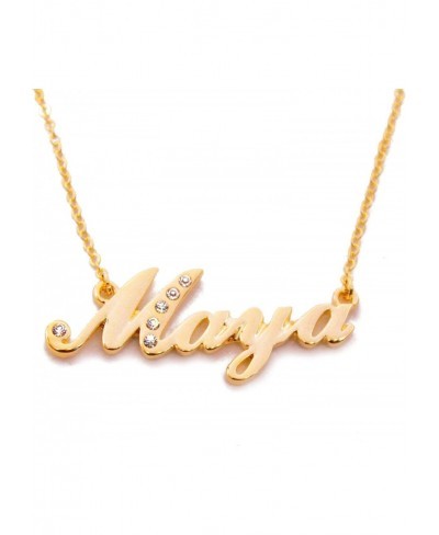 Maya Personalized Name Necklace 18K Gold Plated Dainty Necklace - Jewelry Gift Women Girlfriend Mother Sister Friend $32.91 C...