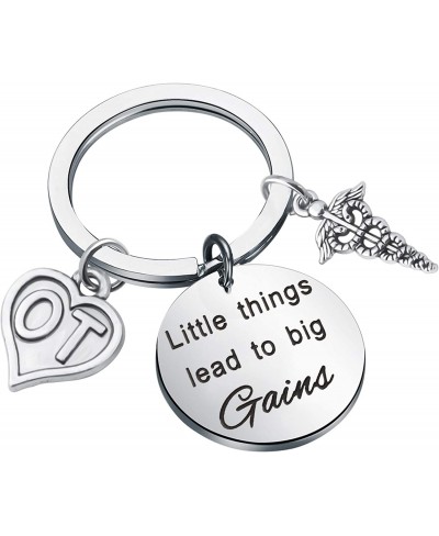 Little Things Lead to Big Gains Keychain Occupational Therapy Gift OT Gifts OT Graduation Keychain $10.27 Pendants & Coins