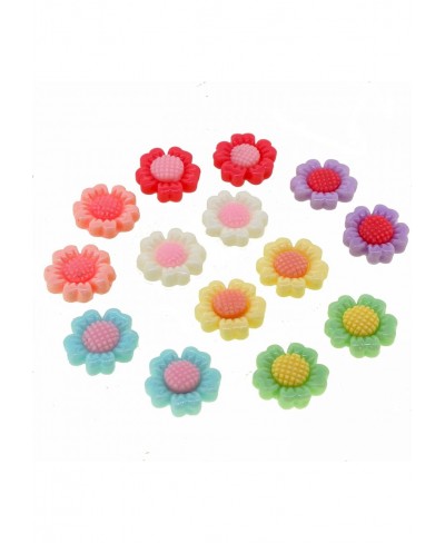 Color Flower Magnetic Clip On Stud Earrings for Kids Teen Girls Women Pack of 7 Pairs $8.55 Clip-Ons