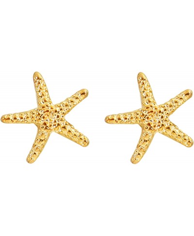 Starfish Earrings for Girls Gold Stud Starfish Earring Starfish Post Earrings for Women $14.92 Stud