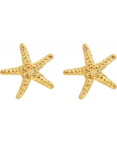 Starfish Earrings for Girls Gold Stud Starfish Earring Starfish Post Earrings for Women $14.92 Stud