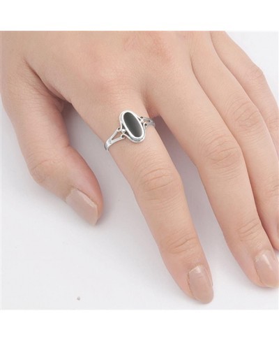 Sterling Silver Long Oval Ring $13.08 Bands