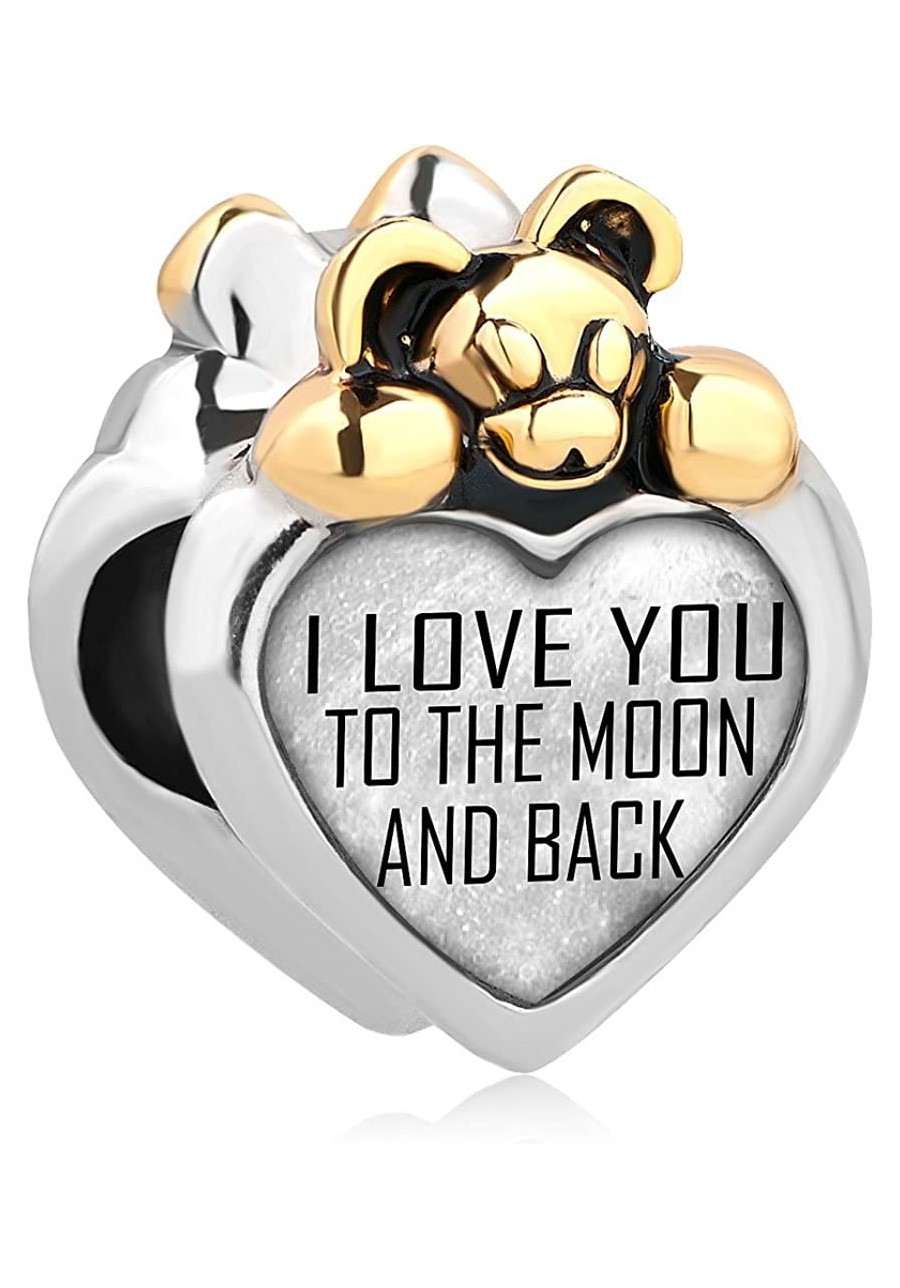 I Love You to The Moon and Back Charm Photo Beads for Charm Bracelet $10.83 Charms & Charm Bracelets