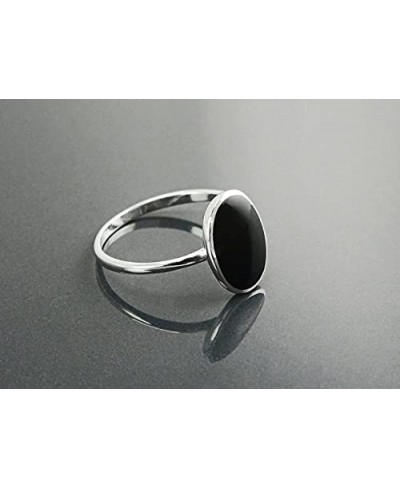 Black Onyx Gemstone 925 Sterling Silver Rings / Wedding Rings / Engagement Rings/ Gemstone Rings-1001 $12.70 Engagement Rings