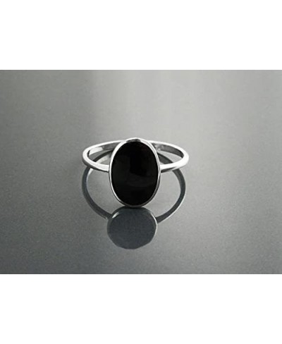 Black Onyx Gemstone 925 Sterling Silver Rings / Wedding Rings / Engagement Rings/ Gemstone Rings-1001 $12.70 Engagement Rings