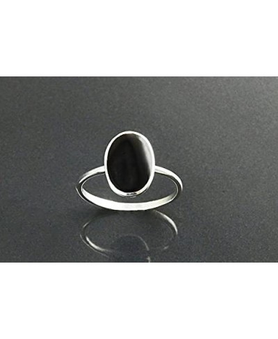 Black Onyx Gemstone 925 Sterling Silver Rings / Wedding Rings / Engagement Rings/ Gemstone Rings-1001 $12.70 Engagement Rings