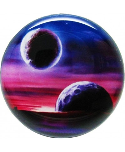 Purple Planets & Moon Ear Plugs - Acrylic Screw-On - 12 Sizes - Pair $19.24 Piercing Jewelry