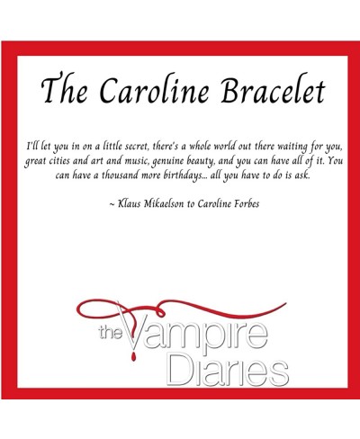 Vampire Diaries Bracelet Vampire Diaries Merch Klaus Originals Caroline Rhinestone Bangle Gift Teen Girls Women $14.81 Tennis