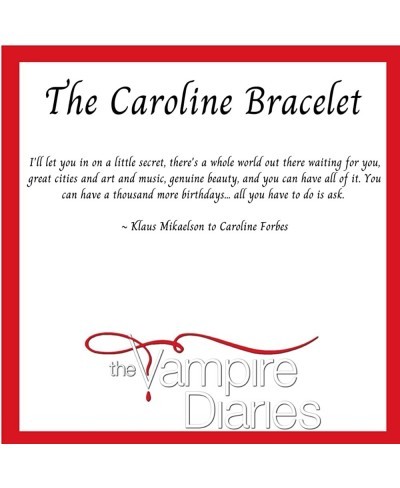 Vampire Diaries Bracelet Vampire Diaries Merch Klaus Originals Caroline Rhinestone Bangle Gift Teen Girls Women $14.81 Tennis