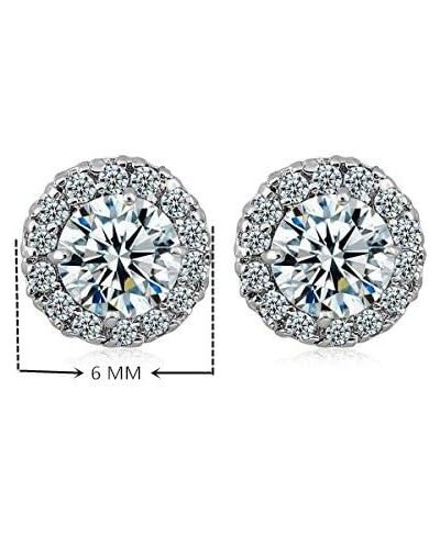 Forever Love"18k Gold Plated Womens Cubic Zirconia Stud Earrings Crystal Wedding Jewellery $14.16 Stud