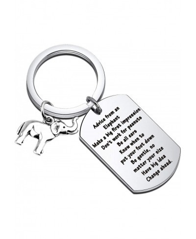 Advice from an Elephant Keychain Inspirational Elephant Gifts Elephant Lover Gifts $9.31 Pendants & Coins