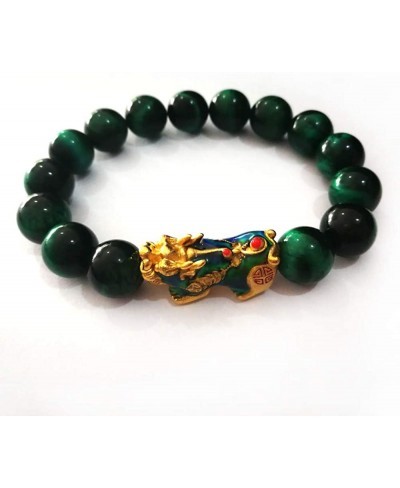 Pi Yao/Pi Xiu Series Feng Shui colored pixiu with green tiger eye stones Bracelet Temperature Discoloratio pixiu bracelets $3...