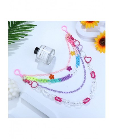 4 Pcs Pants Chain for Women Colorful Mushroom Butterfly Rock Chian for Pants Pocket Chain Hip Hop Kpop Accessories $9.65 Body...