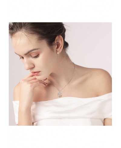 Pendant Necklace for Women 925 Sterling Silver Necklace Gifts for Girls $18.94 Pendant Necklaces