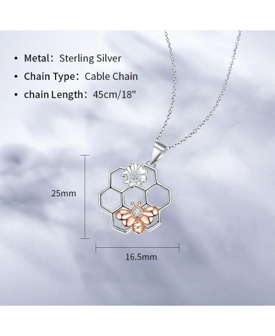 Pendant Necklace for Women 925 Sterling Silver Necklace Gifts for Girls $18.94 Pendant Necklaces