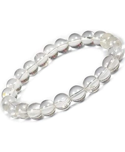Natural 8mm Gorgeous Semi-Precious Gemstones Healing SPHATIK / Crystal Stretch Beaded Bracelet Unisex $19.89 Stretch