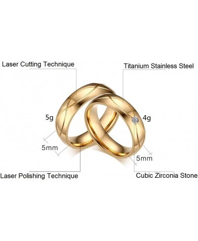 His or Hers Matching Set Real Love Titanium Stainless Steel Couple Wedding Band Set in a Gift Box $7.61 Wedding Bands