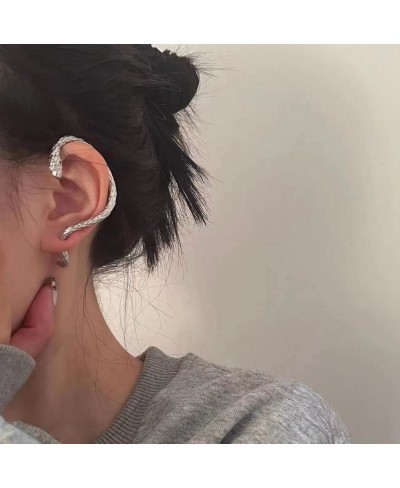 Snake Earrings 1 Pair Snake Ear Cuff Wrap Piercing Cartilage Earrings for Women Punk Retro Earrings Unisex Exquisite and Cool...