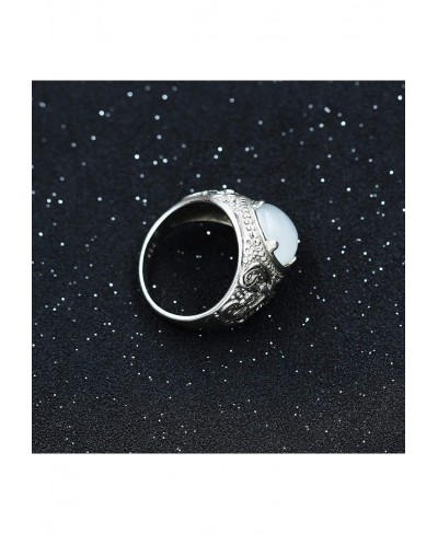 Antic Black Simulated Agate Cat Eye Stone Ring for Women Y701 (Heart Cross Star Design for Choose) $7.73 Engagement Rings