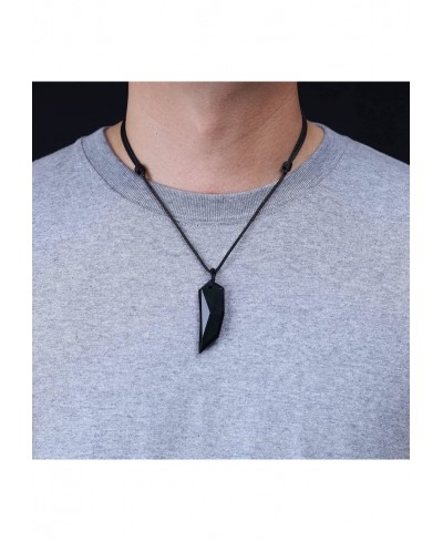 Wolf Wooth Stone Matching Couples Pendant Necklaces $25.22 Pendant Necklaces