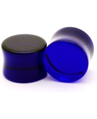 Blue Sapphire Glass Plugs - 7/16 Inch - 11mm - Sold As a Pair $9.59 Piercing Jewelry