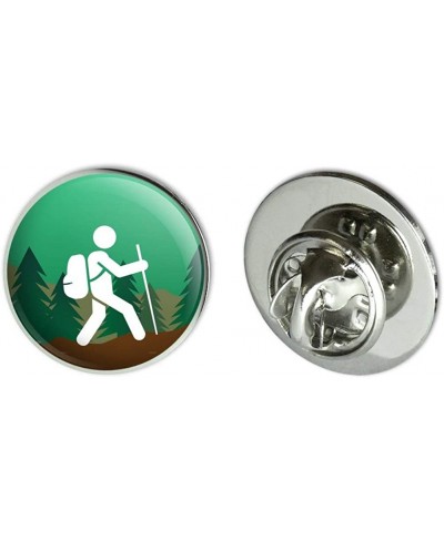 Hiker Hiking Symbol Mountain Nature Metal 0.75" Lapel Hat Pin Tie Tack Pinback $13.13 Brooches & Pins