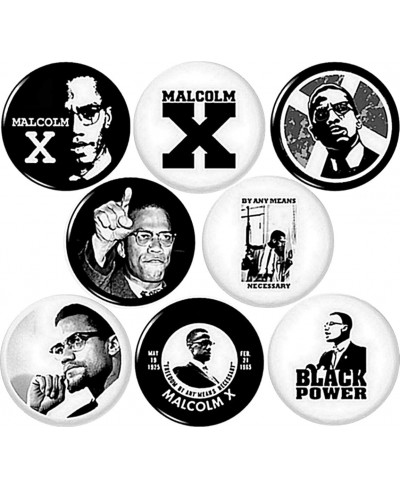 Malcolm X 8 NEW 1 inch pins button badge panthers Black Power BLACK LIVES MATTER $14.78 Brooches & Pins