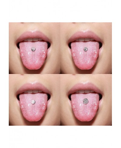 14G Tongue Rings for Women Men Stainless Steel Tongue Piercing Jewelry $8.25 Piercing Jewelry
