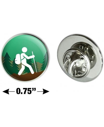 Hiker Hiking Symbol Mountain Nature Metal 0.75" Lapel Hat Pin Tie Tack Pinback $13.13 Brooches & Pins