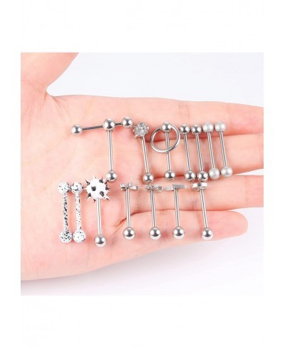 14G Tongue Rings for Women Men Stainless Steel Tongue Piercing Jewelry $8.25 Piercing Jewelry
