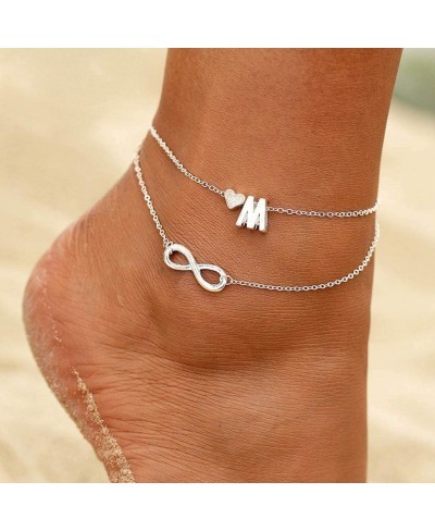 Boho Ankle Bracelets Beach Anklet Heart Foot Jewelry Chain for Women and Girls(Gold) $9.76 Anklets