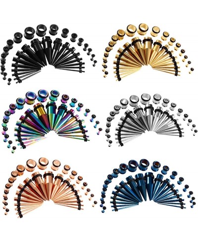 36pcs Lot Ear Tapers Stretching Kit Surgical Stainless Steel Taper O Ring Ear Tunnels Ear Stretching Ear Gauges Tools Tapers ...