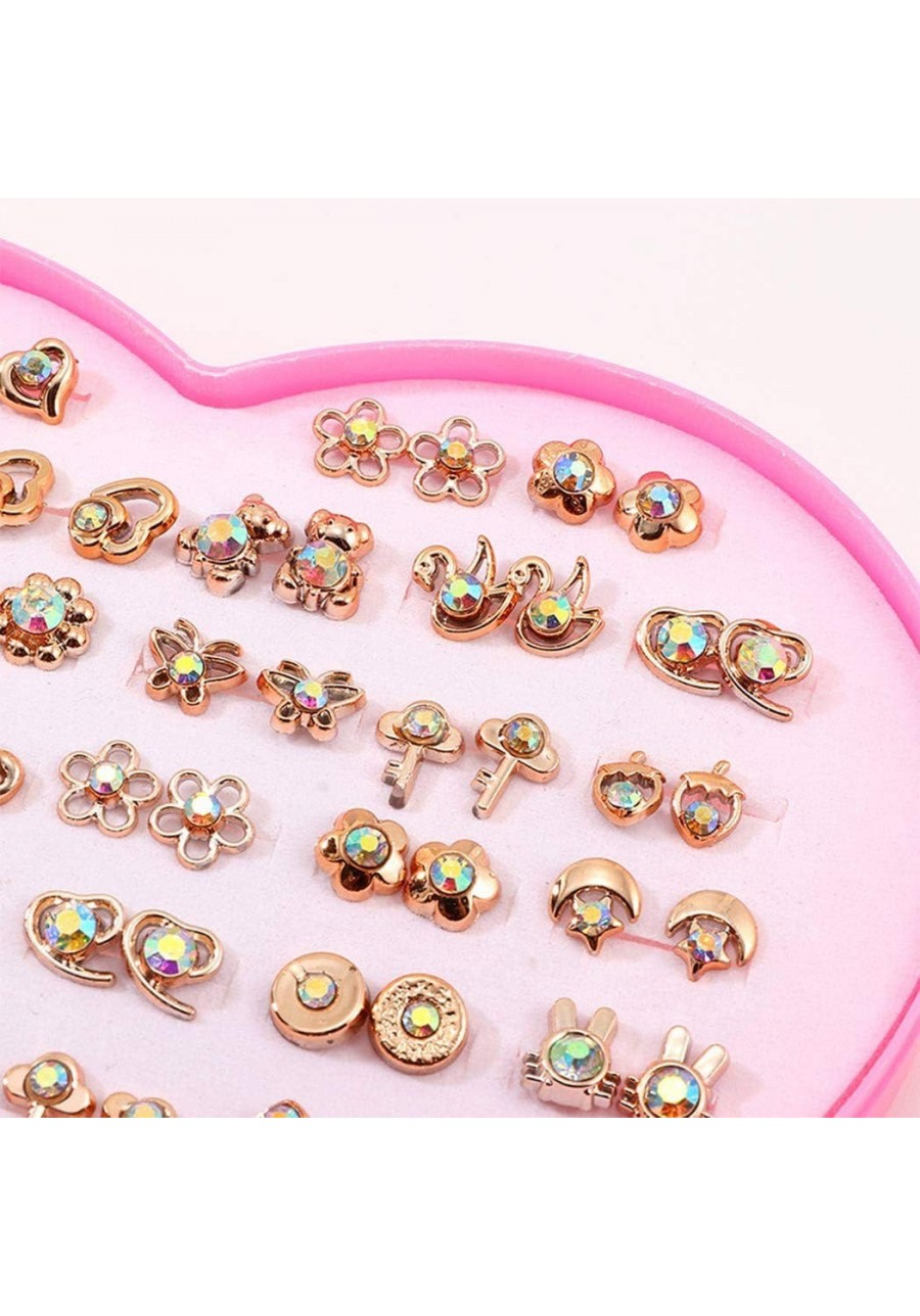 Boho Earring Studs Set Flower Colorful Cute Small Earrings Gift Fashion Stud Earring Sets Jewelry for Women and Girls (36 pai...
