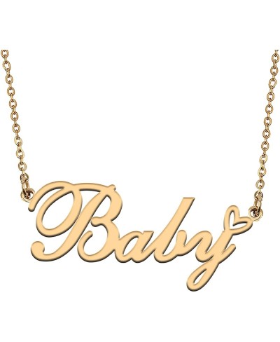 Personalized Custom Initial Pendant Name Necklaces for Women Girls in Gold Silver $10.92 Pendant Necklaces