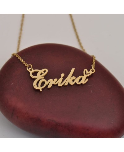 Personalized Custom Initial Pendant Name Necklaces for Women Girls in Gold Silver $10.92 Pendant Necklaces