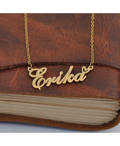 Personalized Custom Initial Pendant Name Necklaces for Women Girls in Gold Silver $10.92 Pendant Necklaces