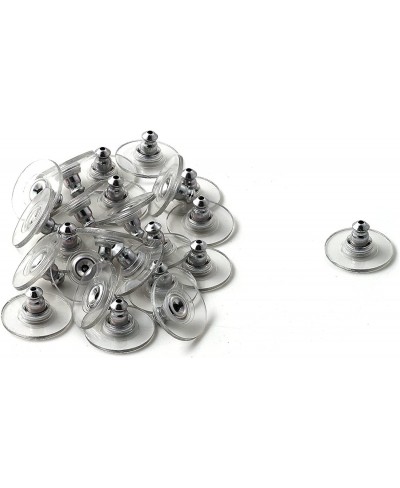 Silver Clear Plastic Back Clutches (12 Pairs) $9.31 Earring Jackets