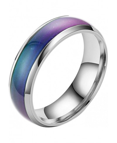 Stainless Steel Temperature Sensative Color Changing Wedding Band Mood Ring Color Changing Wedding Ring $7.85 Wedding Bands