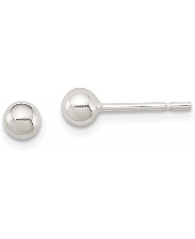 Sterling Silver 4mm Ball Earrings $38.51 Ball