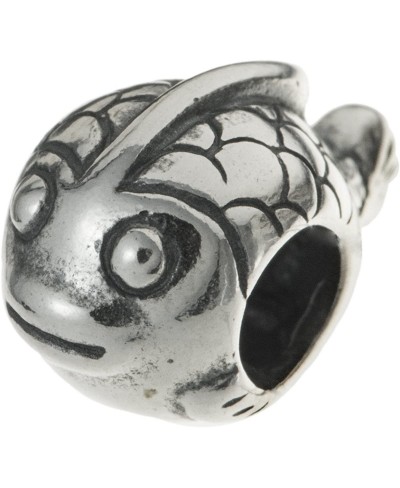 925 Sterling Silver Cute Goldfish Tropical Fish Bead for European Charm Bracelet $16.59 Charms & Charm Bracelets